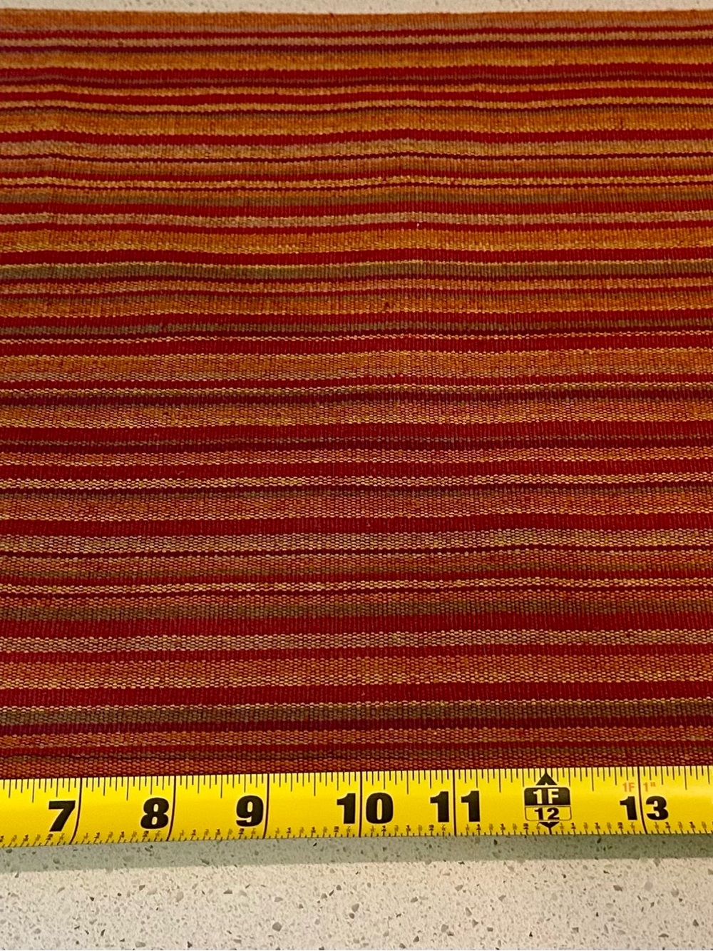 Pier 1 Imports Spicy Stripe Placemats 14x20 with Handmade Glass Beads Set of 4